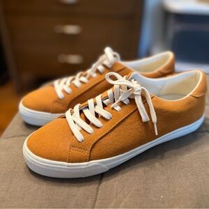 Madewell Casual Rust Color Sneakers with White Laces